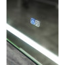 Зеркало BELBAGNO SPC-KRAFT-700-800-LED-TCH-WARM-NERO в алюминиевой раме со встроенным светильником, сенсорным выключателем и подогревом, 700x32x900